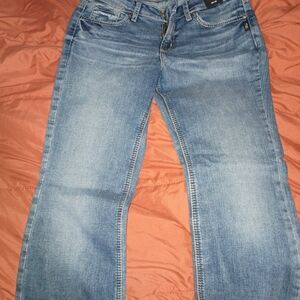 Stylish Light Blue Women's Straight Leg Jeans
